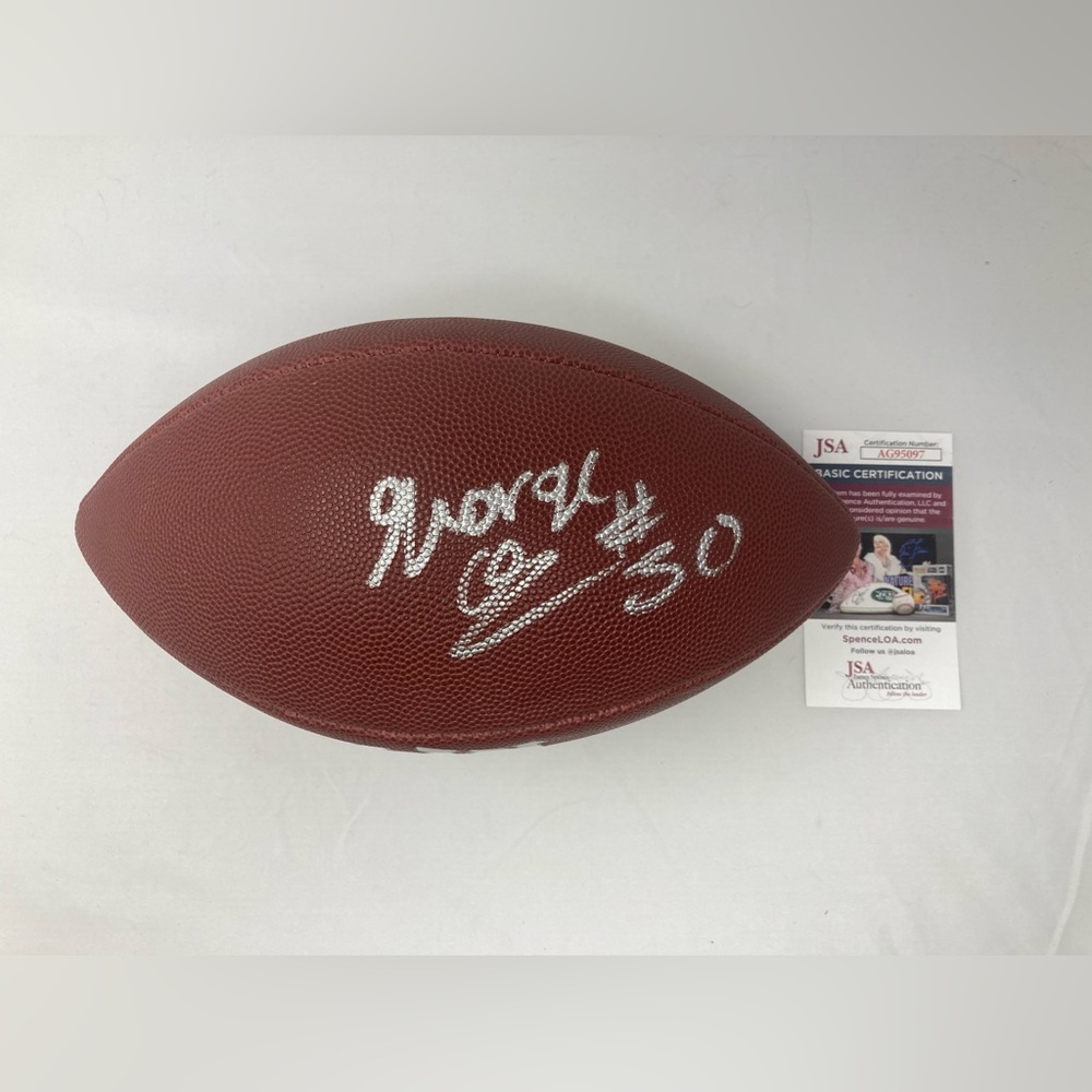 George Odum signed NFL Football San Francisco 49ers JSA COA